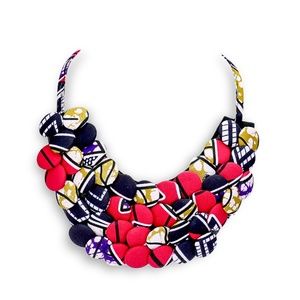African Style Button Necklace